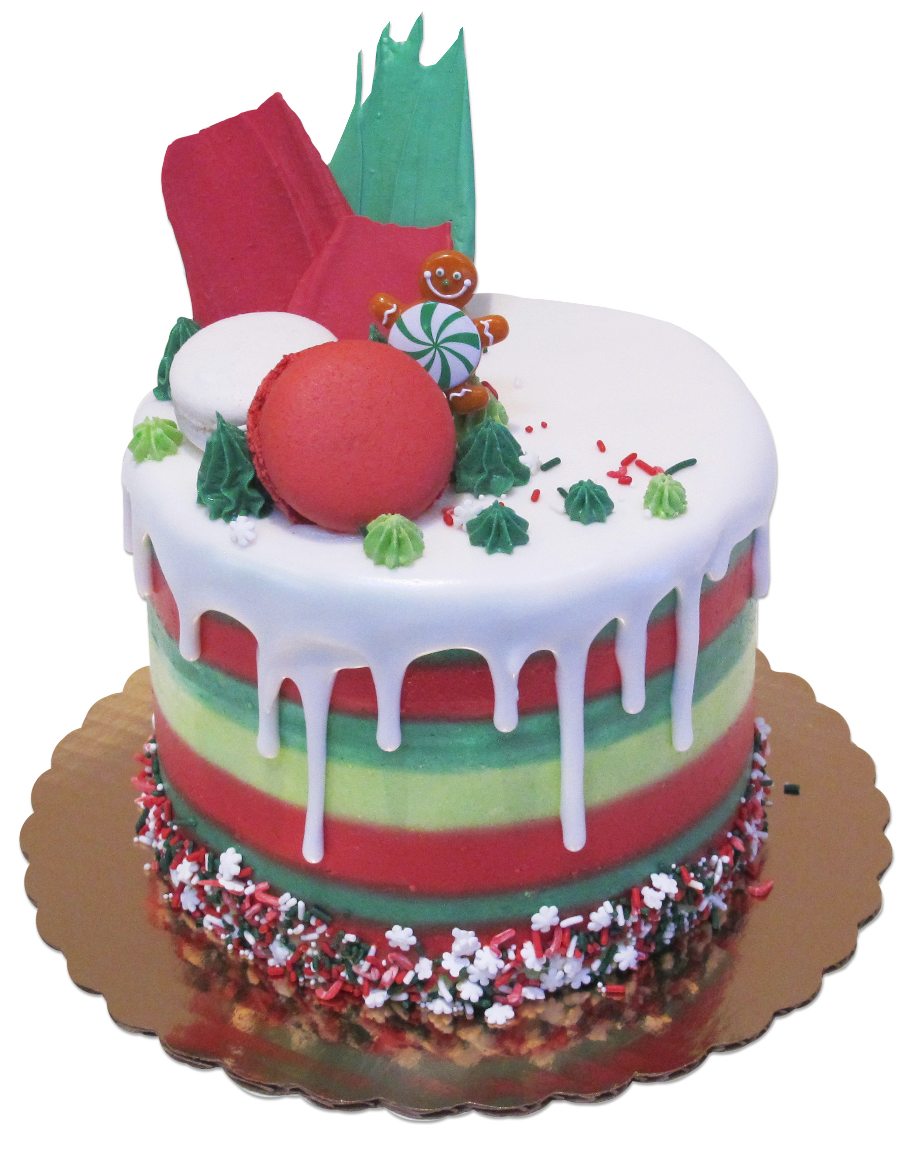 Christmas Drip Cake