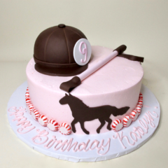 Horse Riding Cake with Hat and Riding Crop