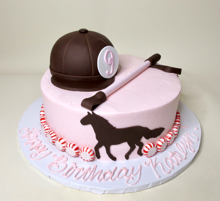 Horse Riding Cake with Hat and Riding Crop